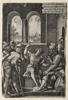 The Story of Joseph: Joseph Recounting his Dreams to his Father, 1544. Creator: Georg Pencz (German, c. 1500-1550)