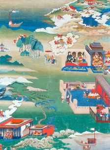 The Story of King Mandhatar; The Story of King Candraprabha; The Tale of the Island..., 18th century Creator: Anon