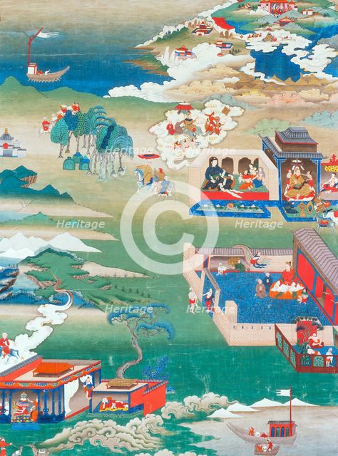 The Story of King Mandhatar; The Story of King Candraprabha; The Tale of the Island..., 18th century Creator: Anon.