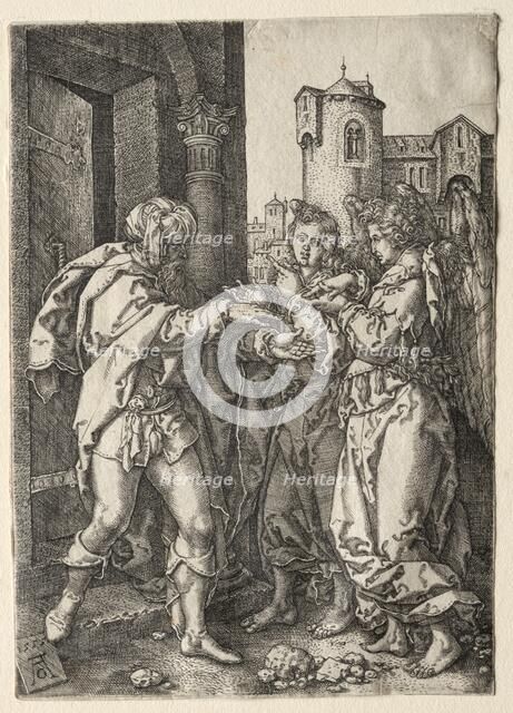 The Story of Lot, 1555. Creator: Heinrich Aldegrever (German, 1502-1555/61).