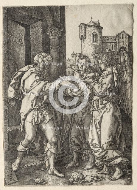 The Story of Lot, 1555. Creator: Heinrich Aldegrever (German, 1502-1555/61).