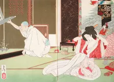 The Story of Priest Nitto at Emmeiin, 1885. Creator: Tsukioka Yoshitoshi
