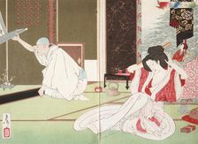 The Story of Priest Nitto at Emmeiin, 1885. Creator: Tsukioka Yoshitoshi