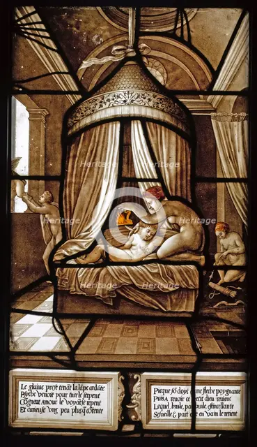 The Story of Psyche (Stained glass window), 1441-1444. Artist: French master  