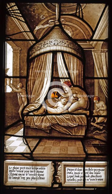 The Story of Psyche (Stained glass window), 1441-1444. Artist: French master  