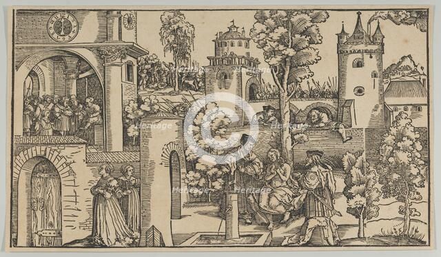 The Story of Susanna, 1536. Creator: Hans Schäufelein the Elder.