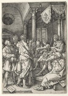 The Story of Susanna: Daniel Cross-Examining the Elders. Creator: Heinrich Aldegrever (German, 1502-1555/61)