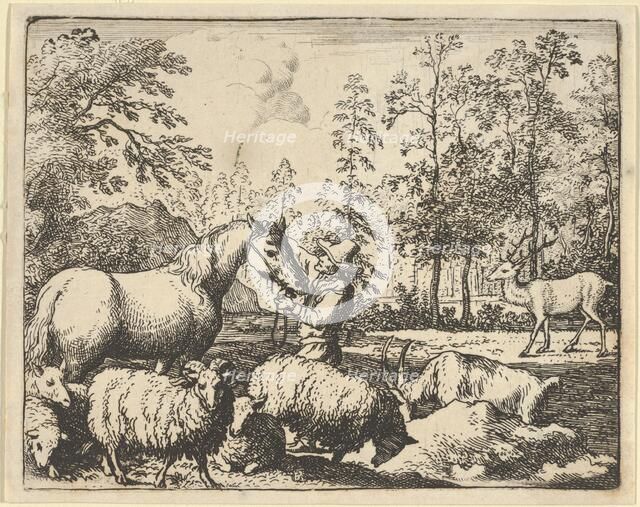 The Story of the Horse Who Wants Revenge on the Stag, 1650-75. Creator: Allart van Everdingen.