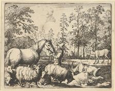 The Story of the Horse Who Wants Revenge on the Stag, 1650-75. Creator: Allart van Everdingen