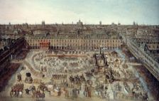 The "Story of the Knights of Glory", grand carrousel given from April 5 to 7, 1612, on occasion... Creator: Unknown