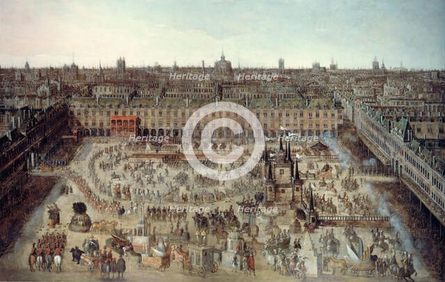 The "Story of the Knights of Glory", grand carrousel given from April 5 to 7, 1612, on occasion... Creator: Unknown.