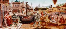 The Story of Theseus mid-15th century. Artist: Master of the Cassoni