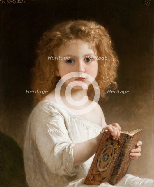 The Story Book, 1877. Creator: William-Adolphe Bouguereau.