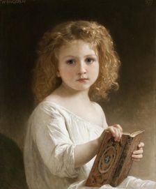 The Story Book, 1877. Creator: William-Adolphe Bouguereau