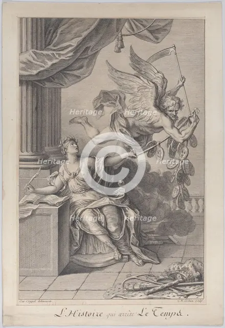 The Story that Stops Time (L'Histoire qui arrête le temps), 1708-54. Creator: Charles-Nicolas Cochin.