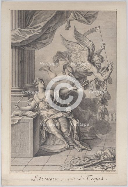 The Story that Stops Time (L'Histoire qui arrête le temps), 1708-54. Creator: Charles-Nicolas Cochin.