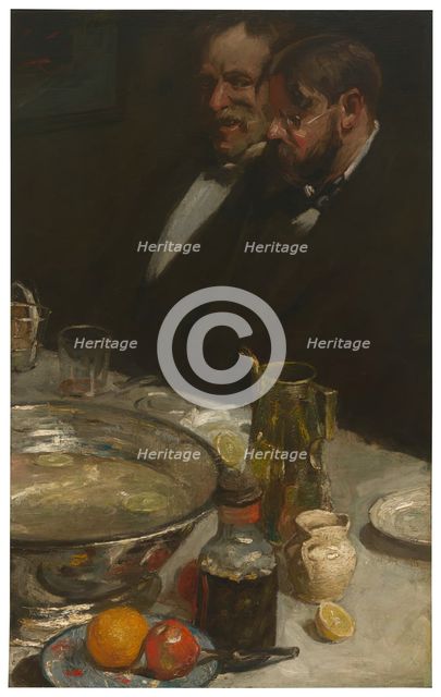 The Story (The Diners; Pleasures of the Table), 1898. Creator: Charles Webster Hawthorne.