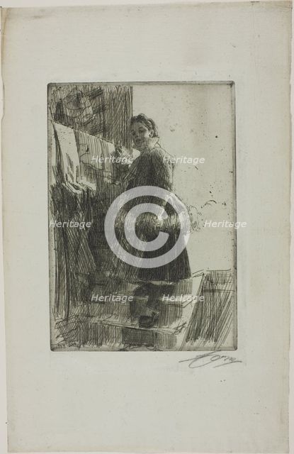 The Storehouse, 1903. Creator: Anders Leonard Zorn.