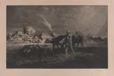 The Storm, 1865. Creator: Charles Emile Jacque