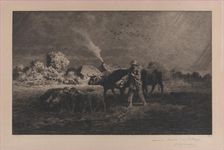 The Storm, 1865. Creator: Charles Emile Jacque