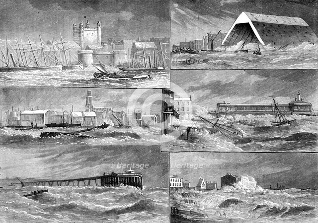 The Storm on the Thames, Tuesday, January 18, 1881. Creator: Unknown.