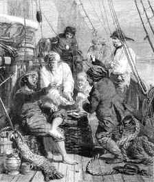 "The Storm at Sea", by J. Morgan, in Wallis's Collection at the French Gallery, 1861. Creator: W Thomas