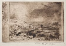 The Storm, after Constable, c. 1875. Creator: Félix Hilaire Buhot (French, 1847-1898)