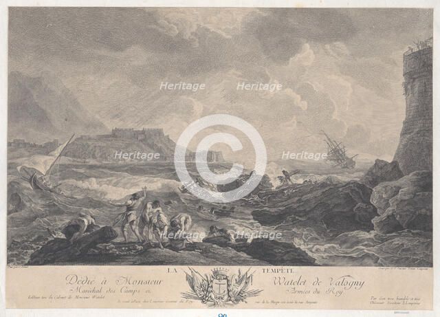 The Storm, ca. 1750-1800. Creator: Elisabeth Cousinet Lempereur.