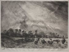 The Storm Cloud, 1878-1887. Creator: Félix Bracquemond (French, 1833-1914)