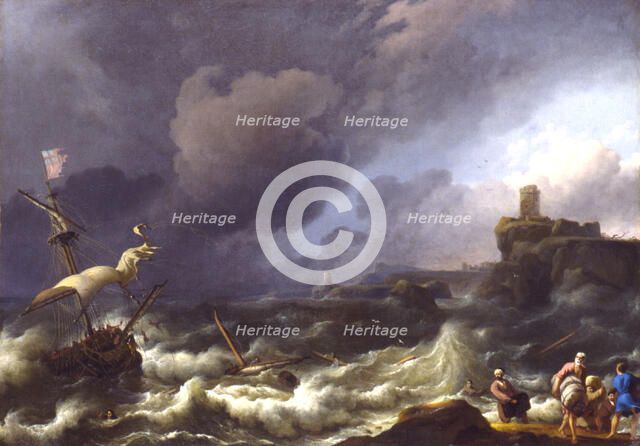 The Storm, late 17th century? Creator: Ludolf Backhuysen I.