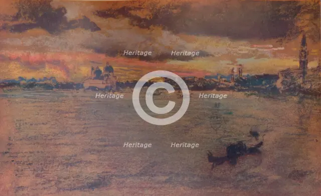'The Storm, Sunset', 1880, (1904). Artist: James Abbott McNeill Whistler.