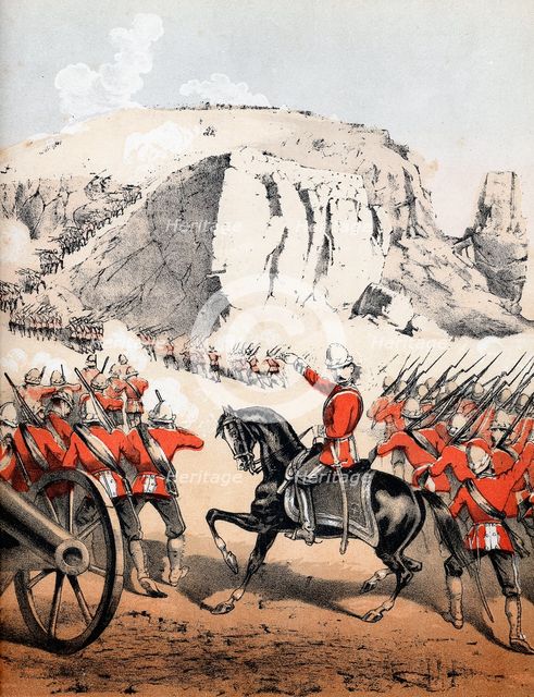 The storming of Magdala, Ethiopia, 13 April 1868. Artist: Unknown