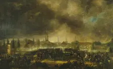 The Storming of Leipzig, 1818. Creator: Per Krafft the Younger