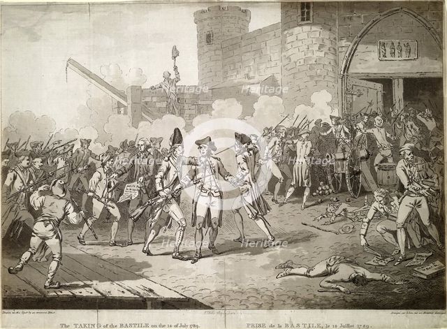 The Storming of the Bastille on 14 July 1789, 1789. Artist: Anonymous  