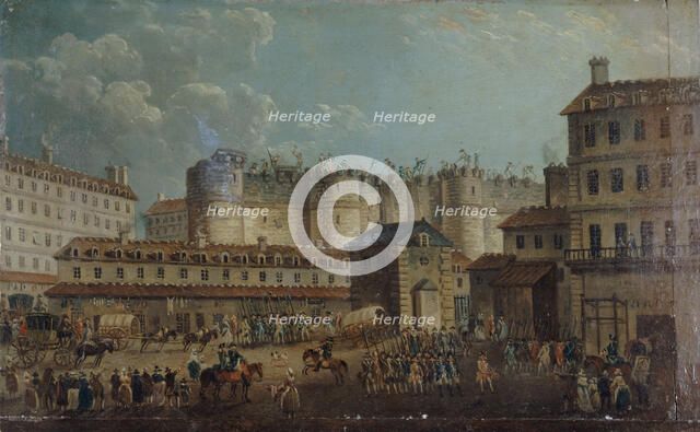 The Storming of the Bastille on 14 July 1789, 1789. Creator: Demachy, Pierre-Antoine (1723-1807).