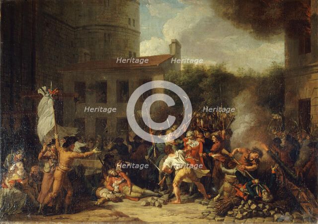 The Storming of the Bastille on 14 July 1789, c. 1793. Creator: Thévenin, Charles (1764-1838).