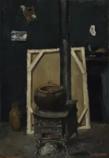 The Stove in the Studio, ca 1865. Artist: Cézanne, Paul (1839-1906)