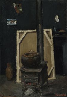 The Stove in the Studio, ca 1865. Artist: Cézanne, Paul (1839-1906)