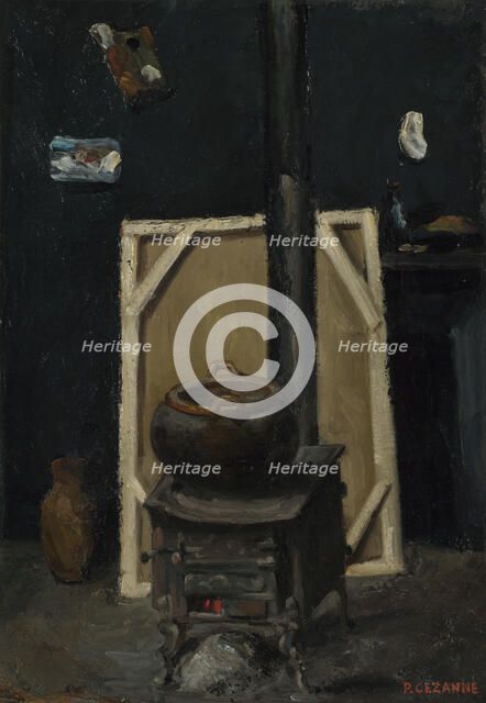 The Stove in the Studio, ca 1865. Artist: Cézanne, Paul (1839-1906)