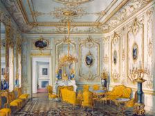 The Stroganov Palace in Saint Petersburg. Yellow Drawing Room, 1865