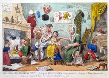 The Strollers Progress Plate 1. A Peep at Black Jack's Origin previous to his going to Douay, 1809