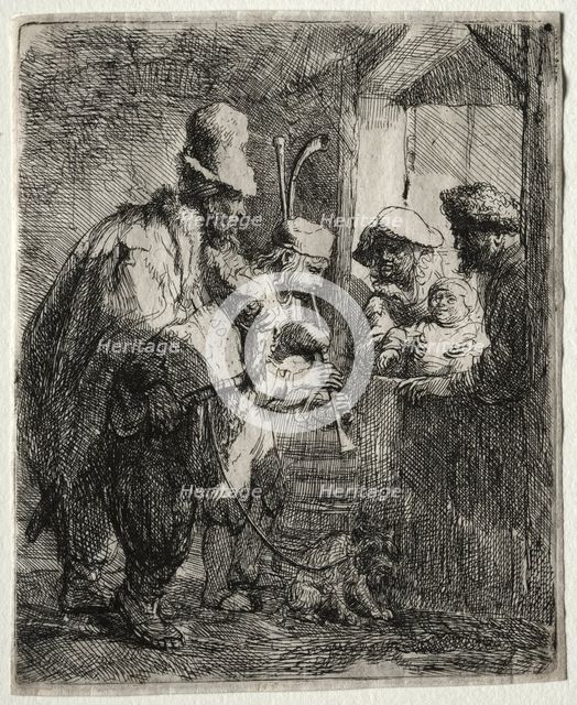 The Strolling Musicians, c. 1635. Creator: Rembrandt van Rijn (Dutch, 1606-1669).