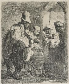 The strolling musicians, c.1635. Creator: Rembrandt Harmensz van Rijn