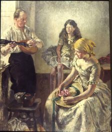 The Strolling Players, 1912 - 1913. Creator: Henry Tonks