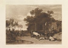 The Straw Yard (Liber Studiorum, part II, plate 7), February 20, 1808. Creator: JMW Turner