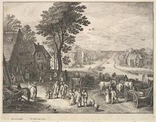 The Straight Canal, 1650. Creator: Wenceslaus Hollar