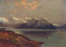 The Strait of Magellan 1916. Artist: E.W Christmas