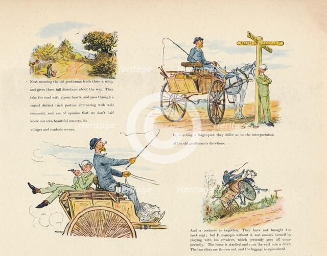 'The Strange Adventures of a Dog-Cart', 1888, (1946). Artist: Randolph Caldecott.