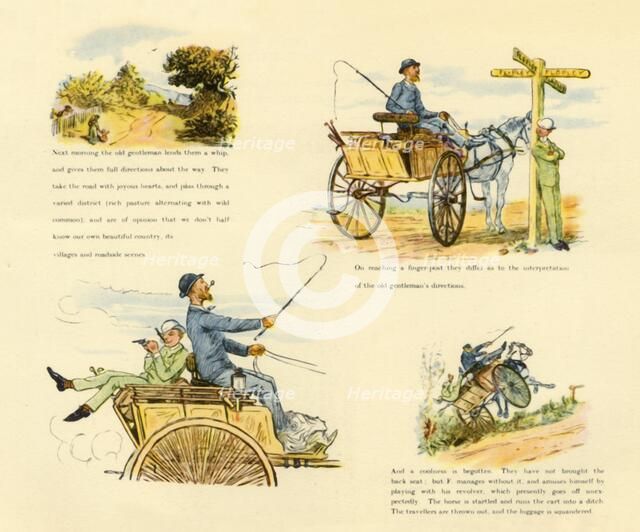 'The Strange Adventures of a Dog-Cart', 1888, (1946). Creator: Randolph Caldecott.