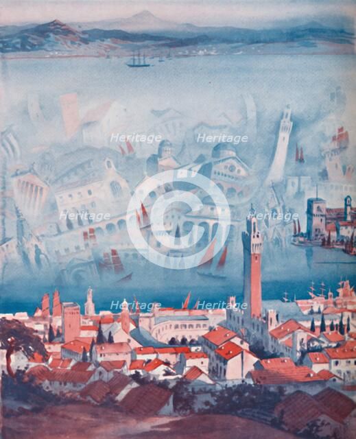 'The Strange Fata Morgana Seen in Sicily', 1935. Artist: Unknown.